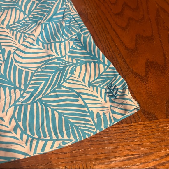 Coolibar Women's Big Wave Swim Beach Skort in Blue Paradise Palm Sz XL UPF 50 - Picture 5 of 15